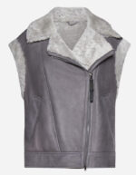 leather vest coat